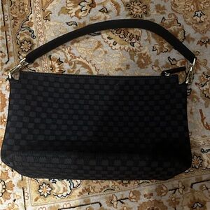 Rothy's Daily Black Purse with Gold Accents
